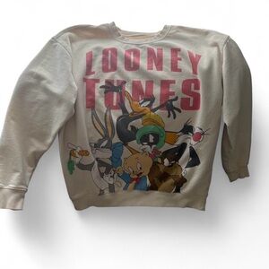 Looney Tunes Graphic Crew Neck Sweatshirt Size L Mens